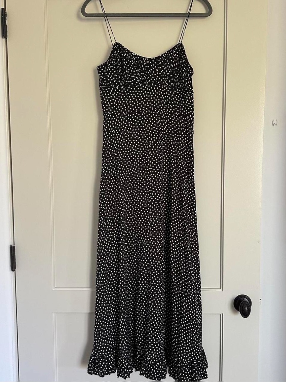 Doen Rosaria Dress Black Polka Dot Small - Picture 2 of 7